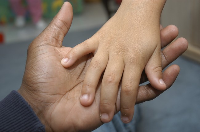 People holding hands