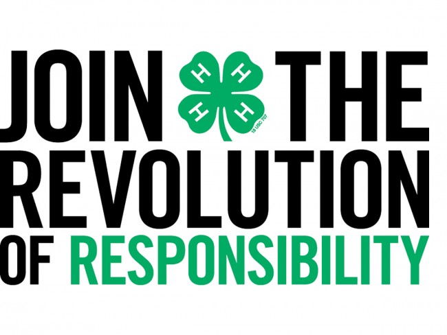 join 4-H - The Revolution of Responsibility clipart