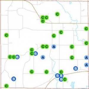 Water sampling results throughout Fond du Lac County