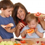 a family enjoying a fresh, healthy meal