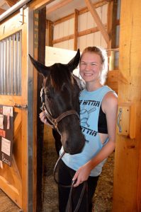 County Fair - 4-H member with horse