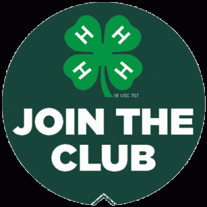 4-H Logo featuring text "Join the Club"