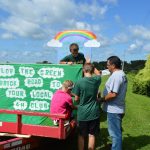 Brandon Tanager 4-H members working on a float for the Alto Fair parade