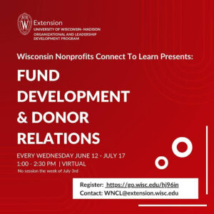 Fund Development and Donor Relations: A 5-Session Mini-Course