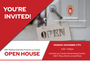 UW–Madison Extension Fond du Lac County Open House