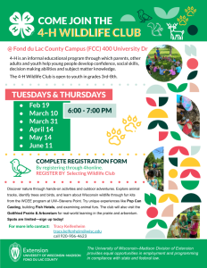 Check out the new Wildlife Club!