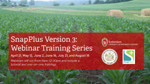 SnapPlus Version 3 for Nutrient Management Planning