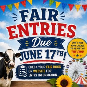 Fair Entries due June 17!