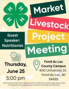 Earn 2 Points! Join the 4-H Market Livestock Nutrition Workshop