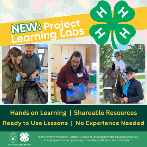 Learn, Create & Grow with 4-H Project Learning Labs!